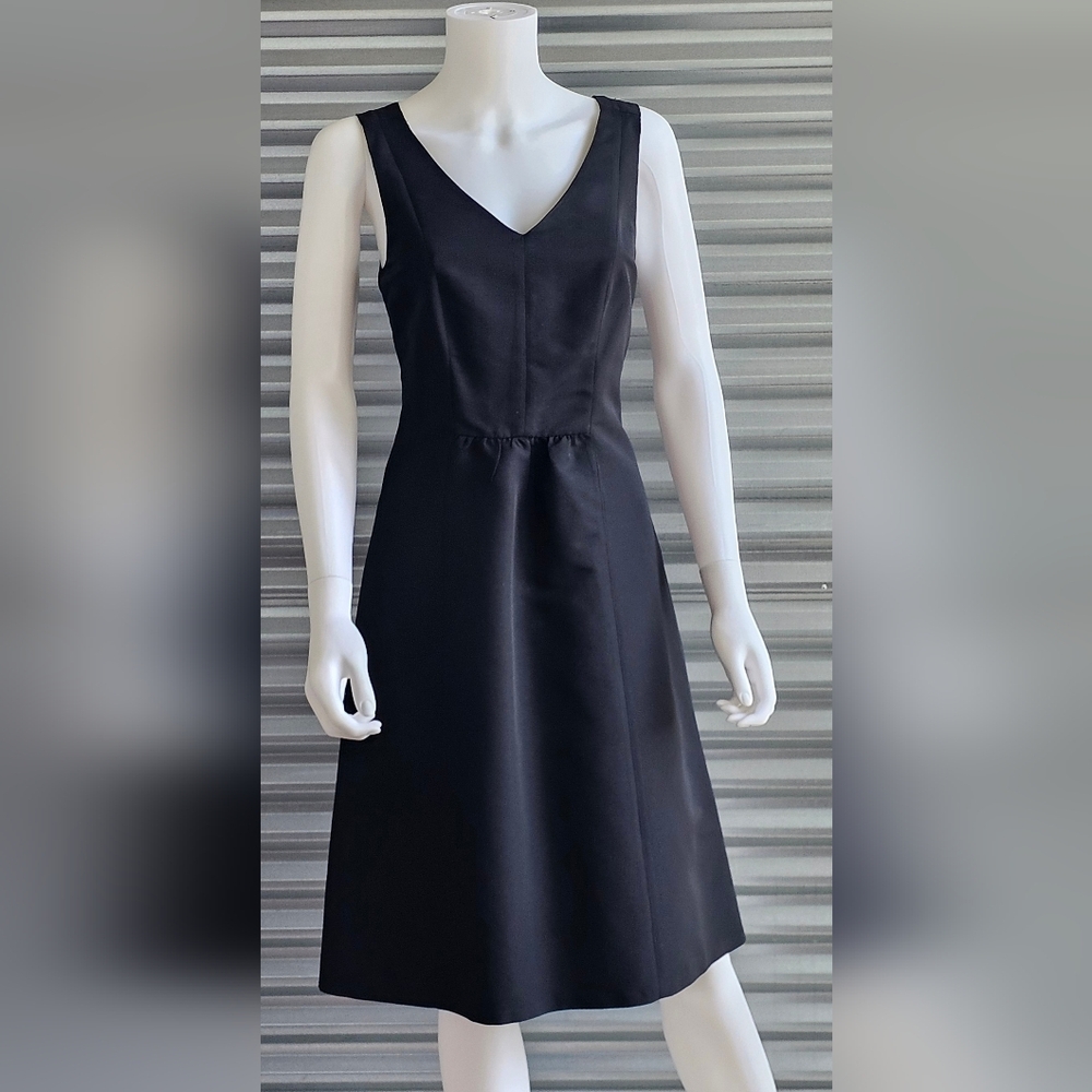 A-Line, Tank Black Dress, v-neck, Bridesmaid, Merona Collection, Sz 2.